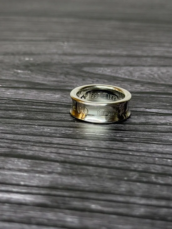 Tiffany & Co. Sterling Silver Ring | Engraved Band Ring | Size 4.5 | Minimalist - Picture 5 of 6